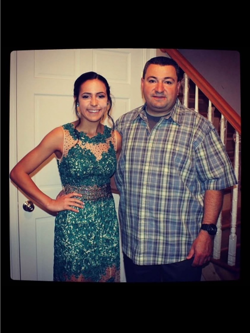 Dave & Johnny Emerald, and Ivory Dress
